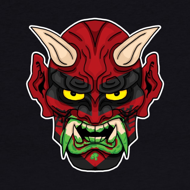 The Great Muta - Red Oni by Mark Out Market